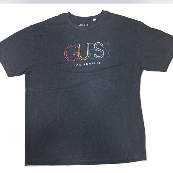 Rainbow GUESS shirt Size Medium - Picture 1 of 3